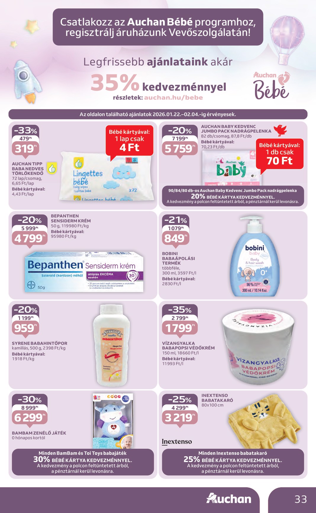 auchan - Auchan Hipermarket akciós újság, érvényes 01.22. - 01.28. - page: 33