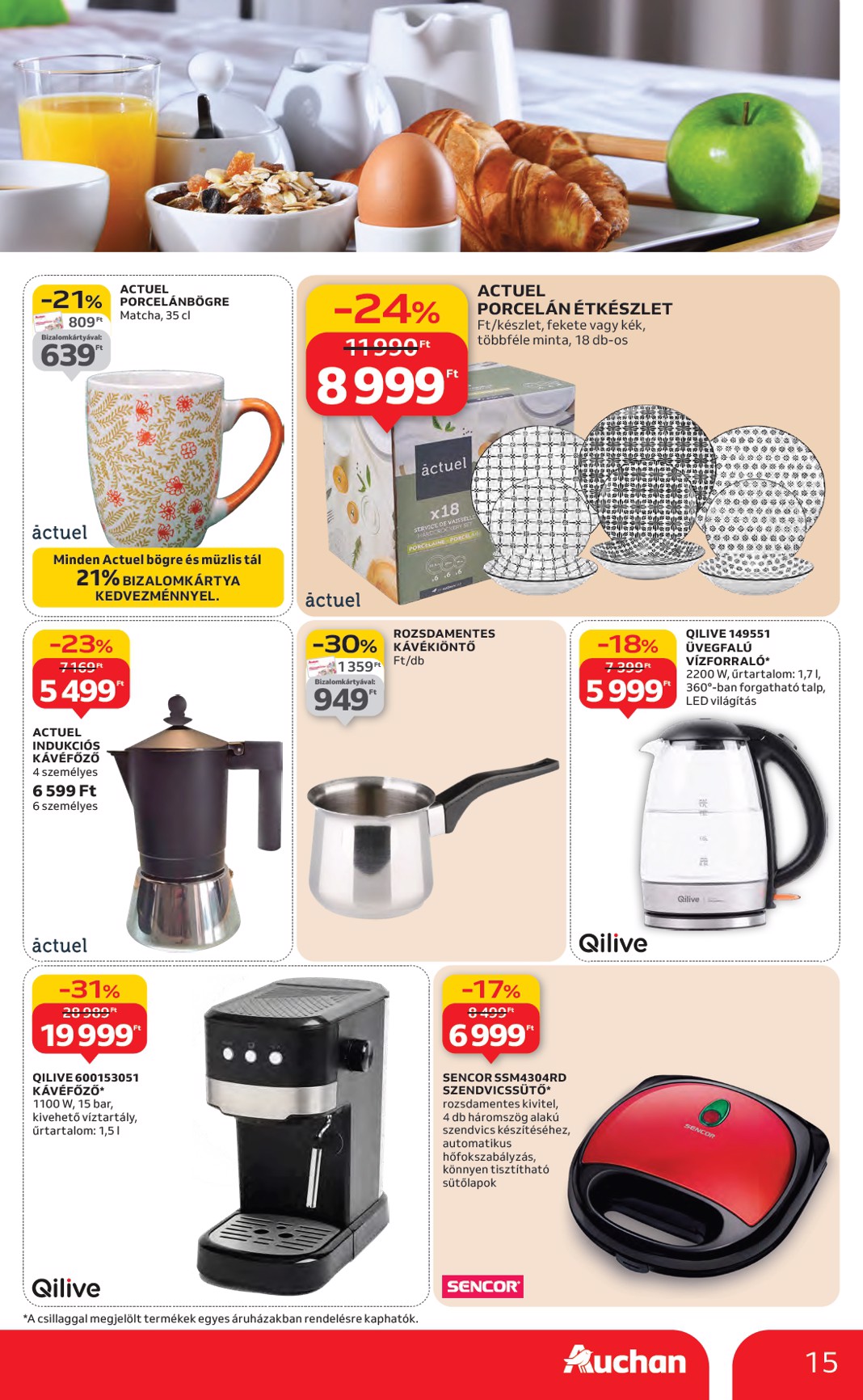 auchan - Auchan Hipermarket akciós újság, érvényes 01.22. - 01.28. - page: 15