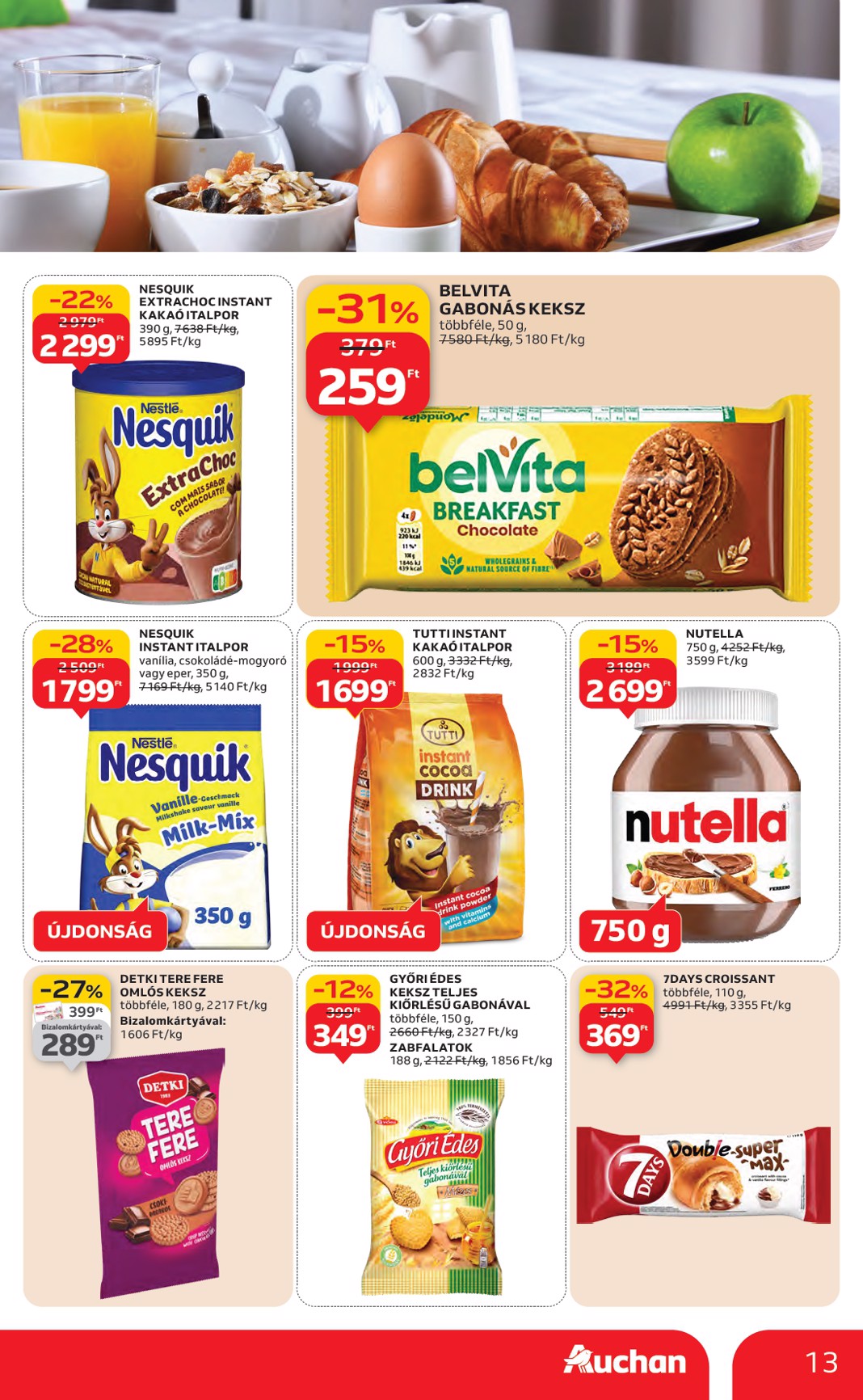 auchan - Auchan Hipermarket akciós újság, érvényes 01.22. - 01.28. - page: 13