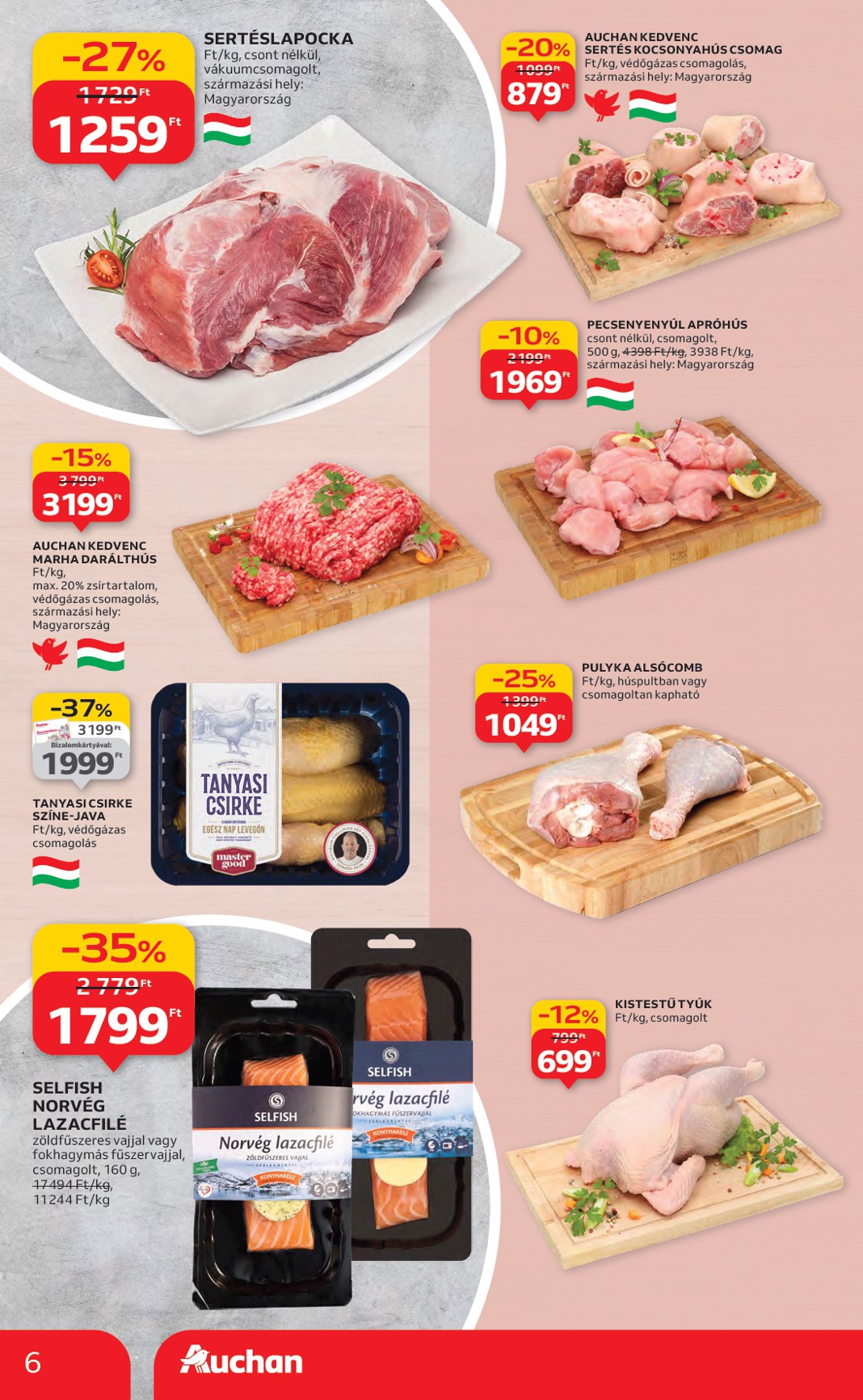 auchan - Auchan Hipermarket akciós újság, érvényes 01.22. - 01.28. - page: 6