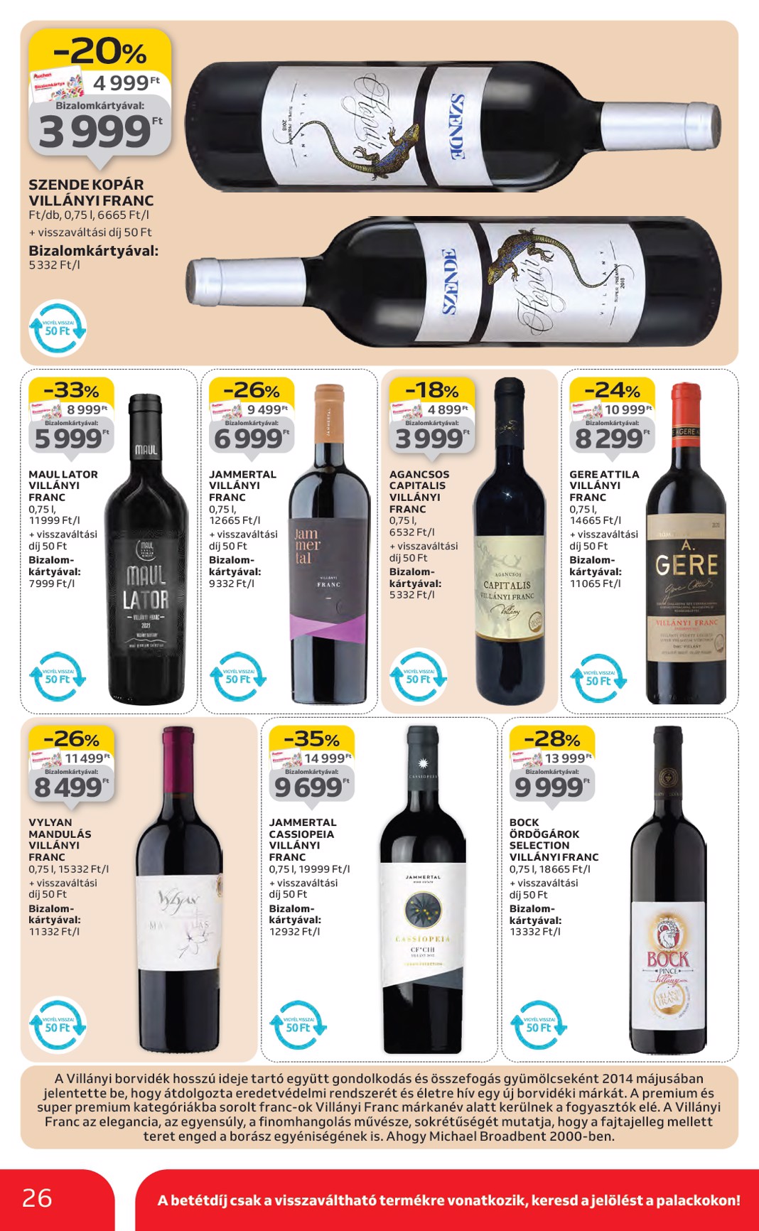 auchan - Auchan Hipermarket akciós újság, érvényes 01.22. - 01.28. - page: 26