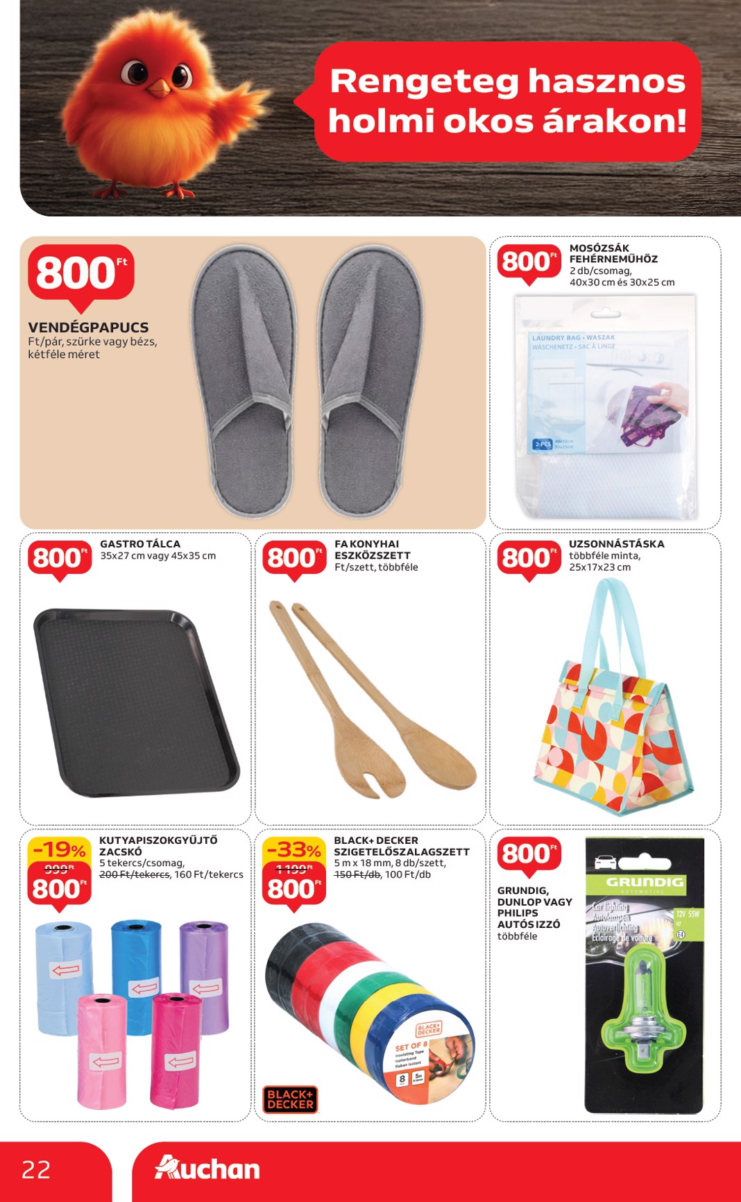 auchan - Auchan - Indítsd okosan az évet - Hipermarket ajánlatiank akciós újság, érvényes 01.15. - 02.04. - page: 22