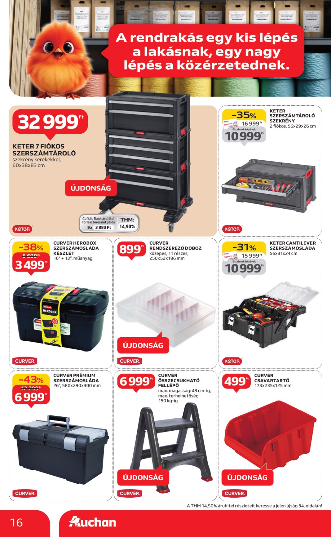 auchan - Auchan - Indítsd okosan az évet - Hipermarket ajánlatiank akciós újság, érvényes 01.15. - 02.04. - page: 16