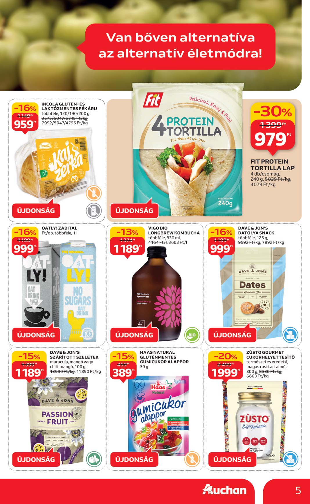 auchan - Auchan - Indítsd okosan az évet - Hipermarket ajánlatiank akciós újság, érvényes 01.15. - 02.04. - page: 5