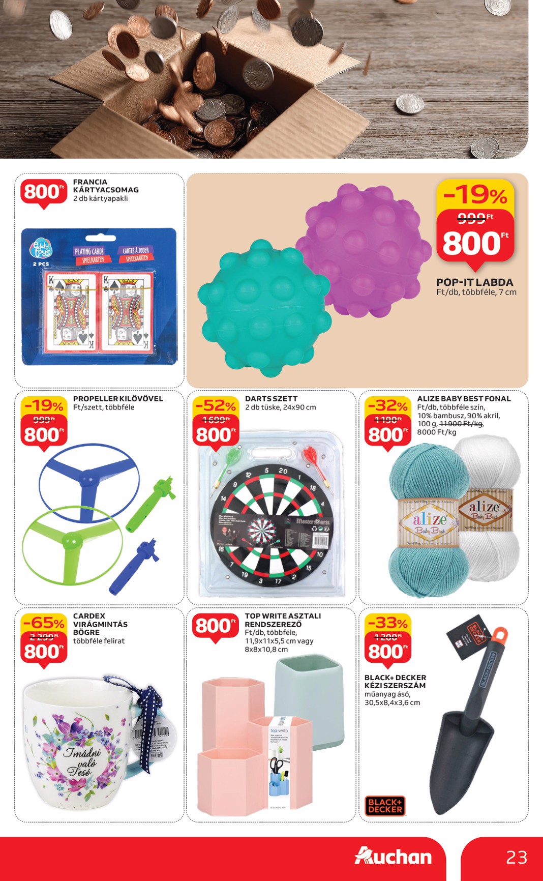 auchan - Auchan - Indítsd okosan az évet - Hipermarket ajánlatiank akciós újság, érvényes 01.15. - 02.04. - page: 23