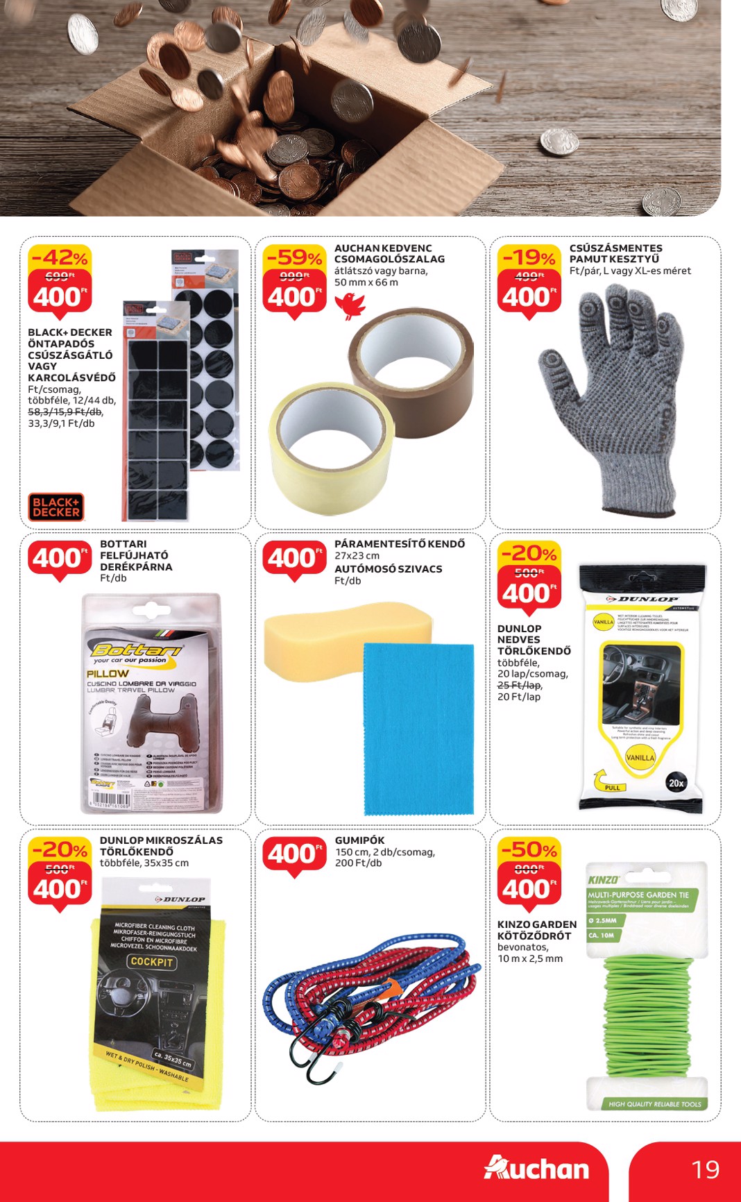 auchan - Auchan - Indítsd okosan az évet - Hipermarket ajánlatiank akciós újság, érvényes 01.15. - 02.04. - page: 19