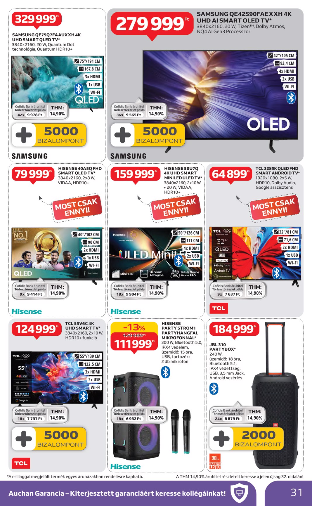 auchan - Auchan Hipermarket akciós újság, érvényes 01.29. - 02.04. - page: 31