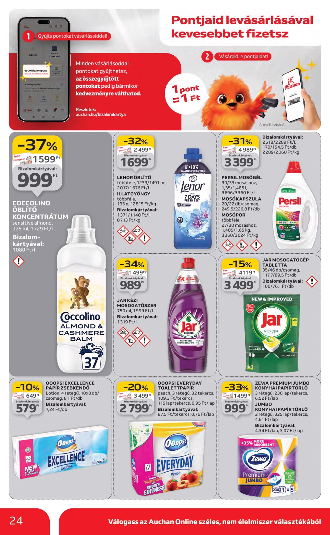 auchan - Auchan Hipermarket akciós újság, érvényes 01.29. - 02.04. - page: 24