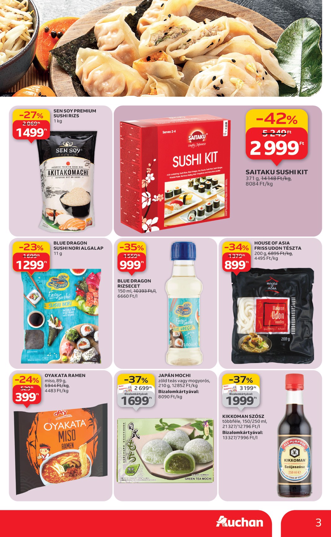 auchan - Auchan - Ázsiai hetek akciós újság, érvényes 01.29. - 02.11. - page: 3