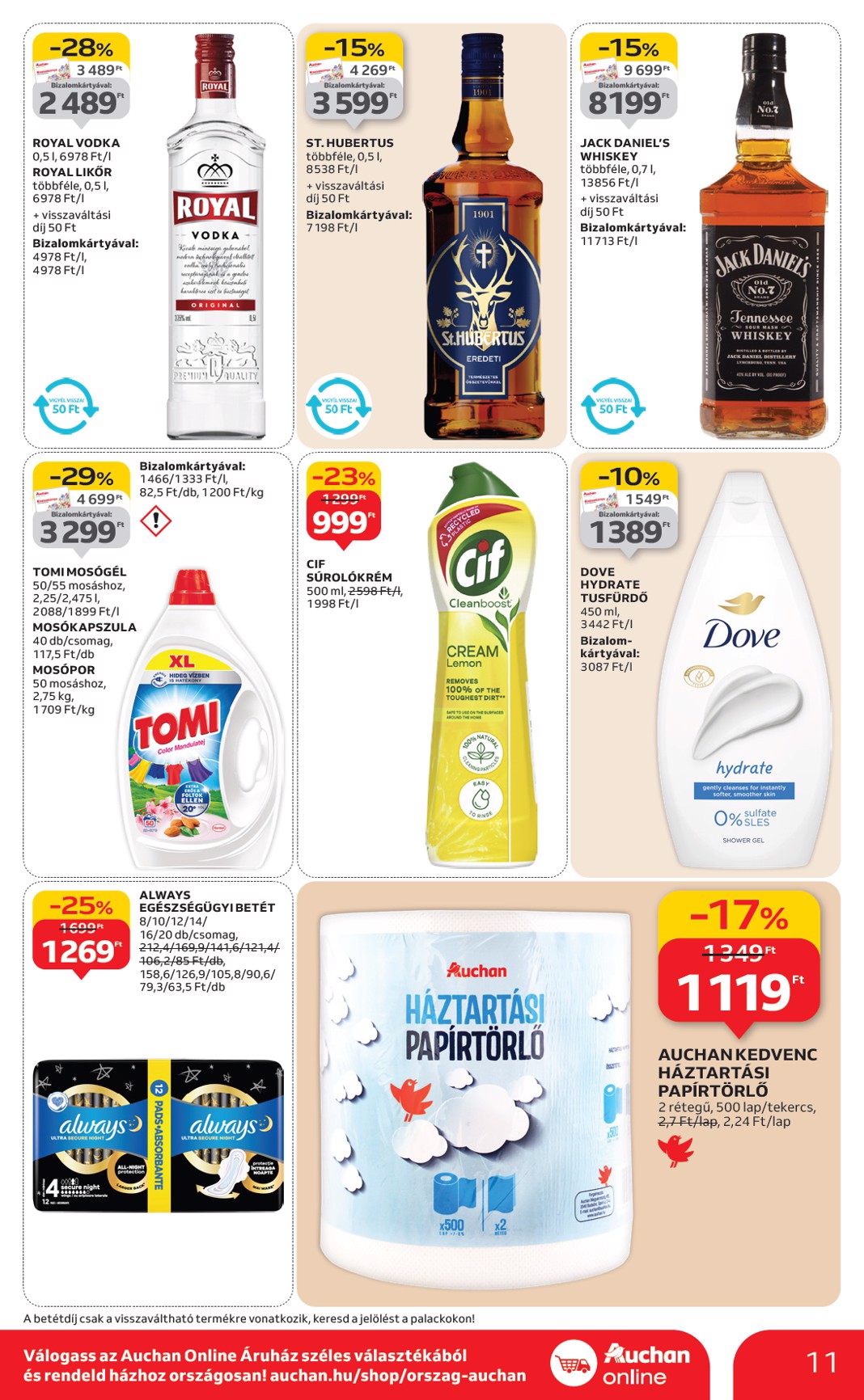 auchan - Auchan szupermarket akciós újság, érvényes 01.29. - 02.04. - page: 11