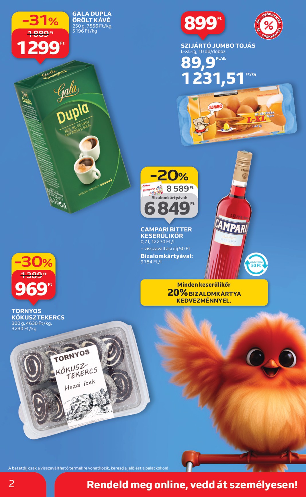 auchan - Auchan szupermarket akciós újság, érvényes 01.29. - 02.04. - page: 2