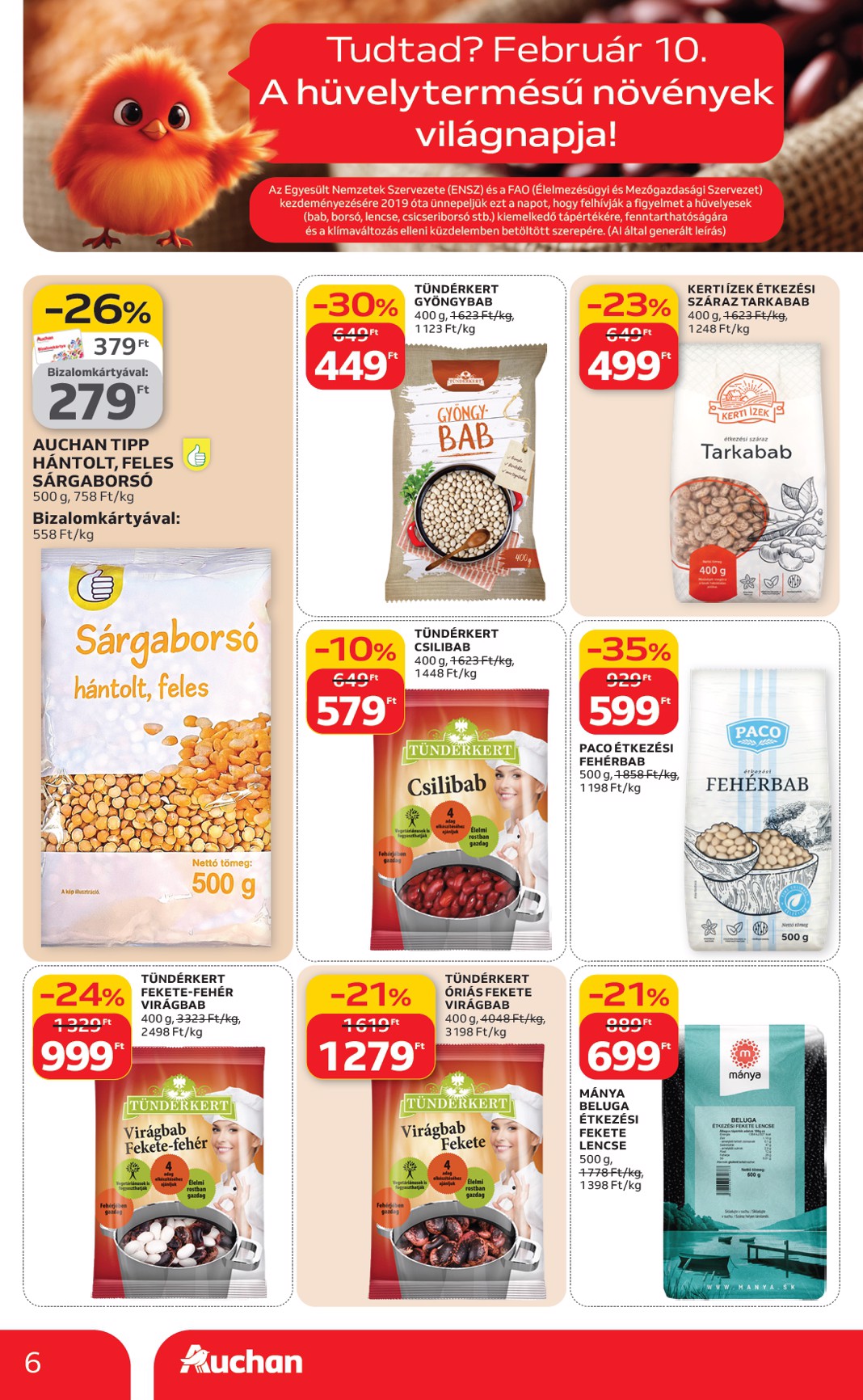 auchan - Auchan Hipermarket akciós újság, érvényes 2026.02.05. - 2026.02.11. - page: 6