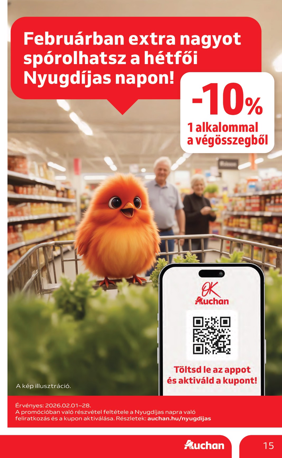 auchan - Auchan Hipermarket - Kedvenc Márkáink akciós újság, érvényes 2026.02.05. - 2026.02.18. - page: 15