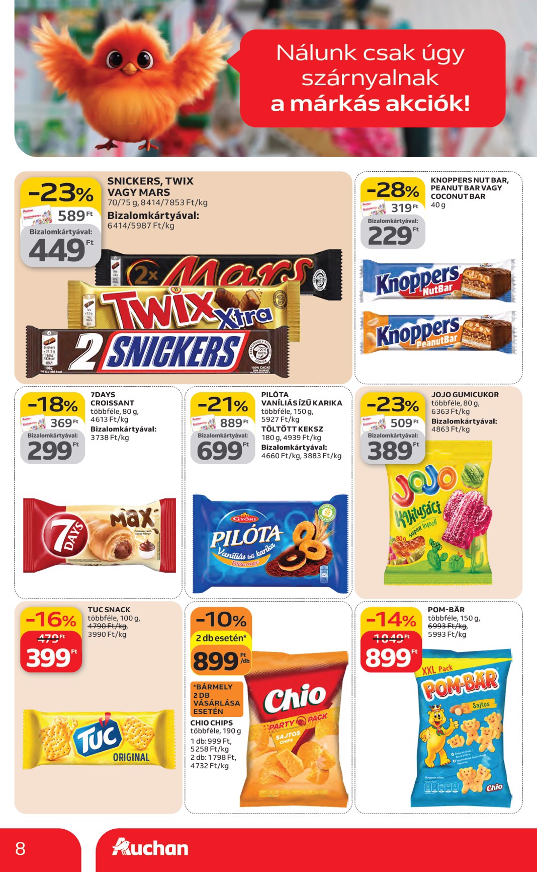 auchan - Auchan Hipermarket - Kedvenc Márkáink akciós újság, érvényes 2026.02.05. - 2026.02.18. - page: 8