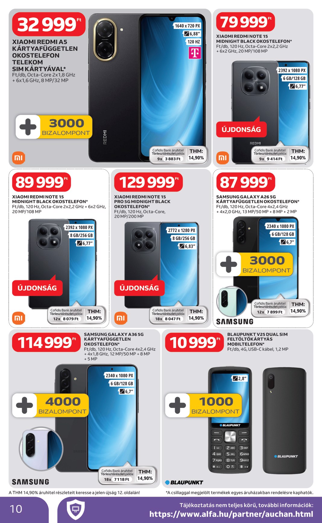 auchan - Auchan hipermarket - Elektronikai ajánlataink akciós újság, érvényes 2026.02.19. - 2026.03.04. - page: 10