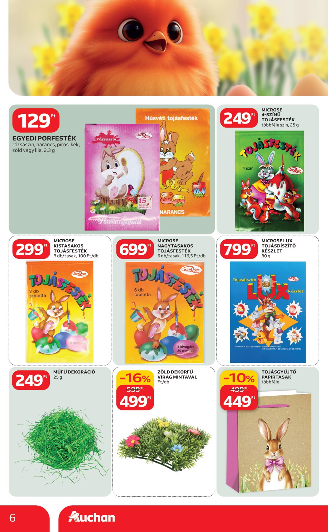 auchan - Auchan hipermarket - Húsvéti ajánlataink akciós újság, érvényes 2026.02.19. - 2026.04.04. - page: 6