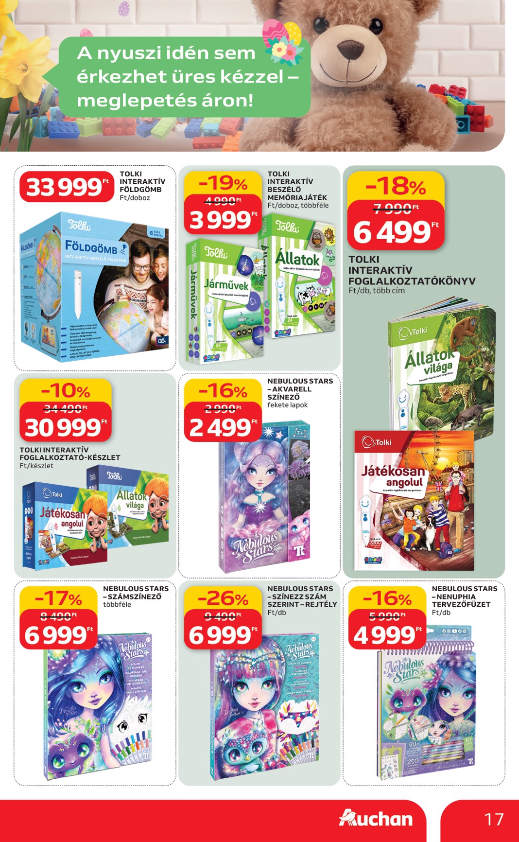 auchan - Auchan hipermarket - Húsvéti ajánlataink akciós újság, érvényes 2026.02.19. - 2026.04.04. - page: 17