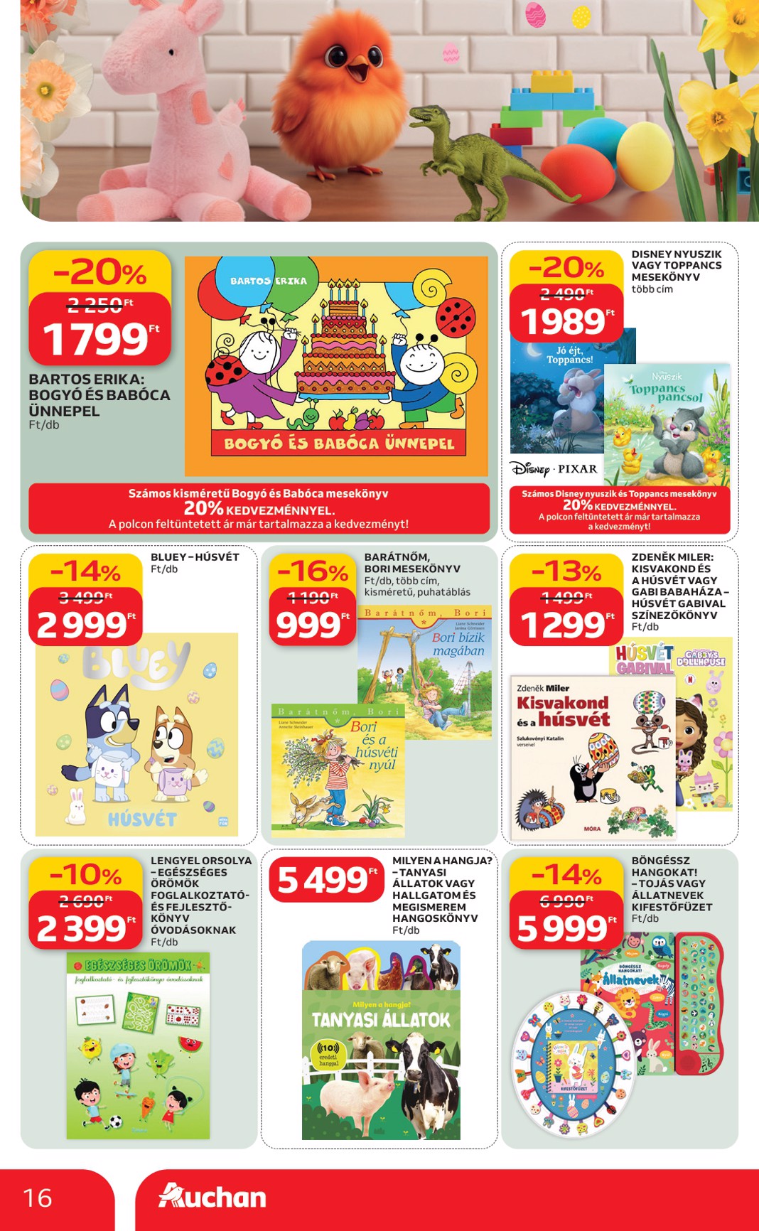 auchan - Auchan hipermarket - Húsvéti ajánlataink akciós újság, érvényes 2026.02.19. - 2026.04.04. - page: 16