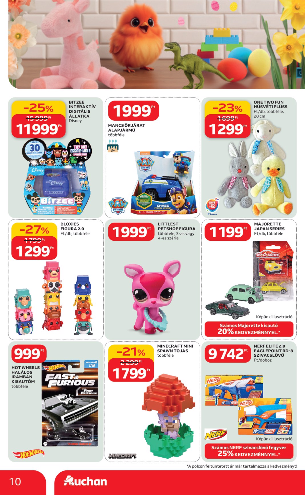 auchan - Auchan hipermarket - Húsvéti ajánlataink akciós újság, érvényes 2026.02.19. - 2026.04.04. - page: 10