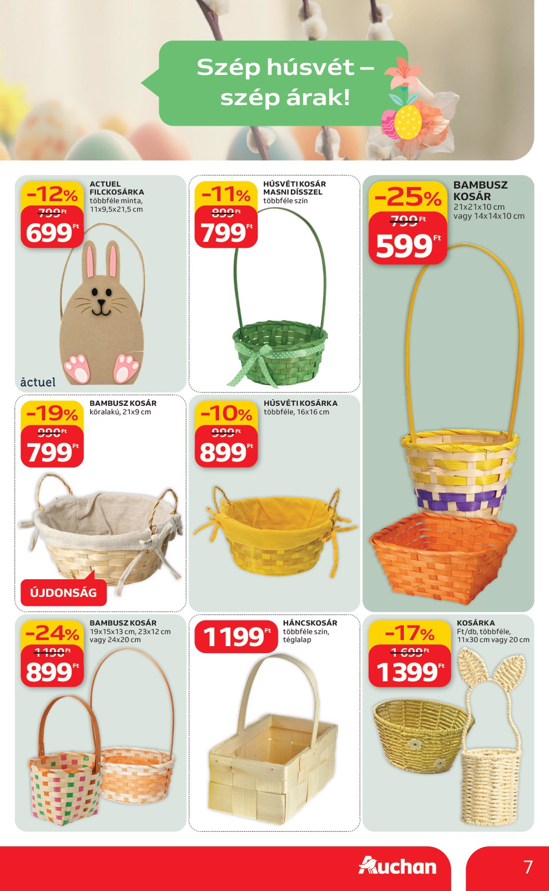 auchan - Auchan hipermarket - Húsvéti ajánlataink akciós újság, érvényes 2026.02.19. - 2026.04.04. - page: 7