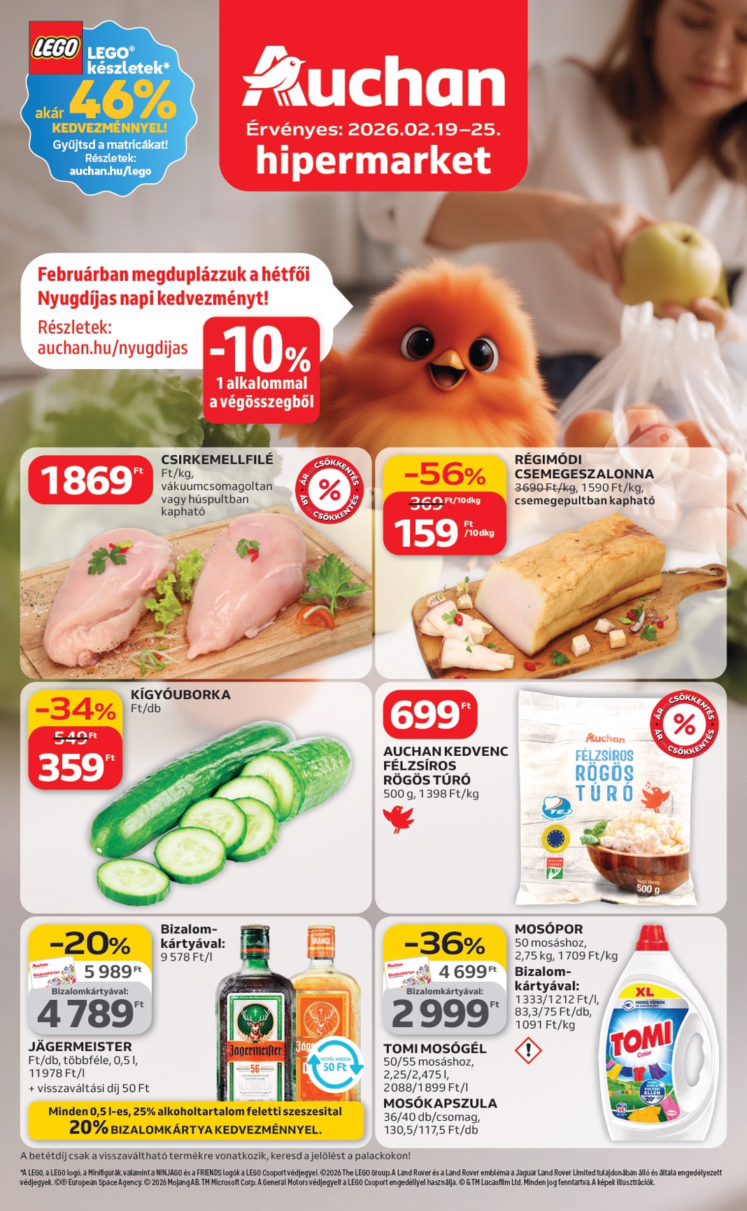 auchan - Auchan hipermarket akciós újság, érvényes 2026.02.19. - 2026.02.25.
