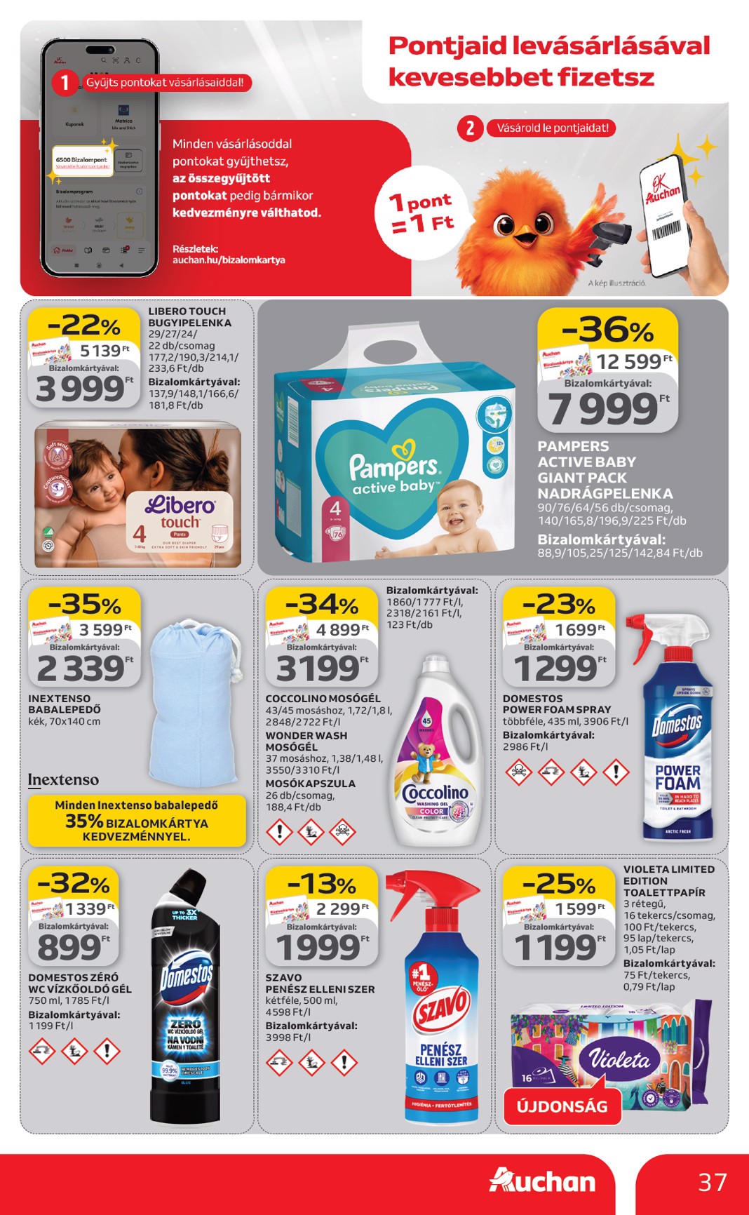 auchan - Auchan hipermarket akciós újság, érvényes 2026.02.19. - 2026.02.25. - page: 37