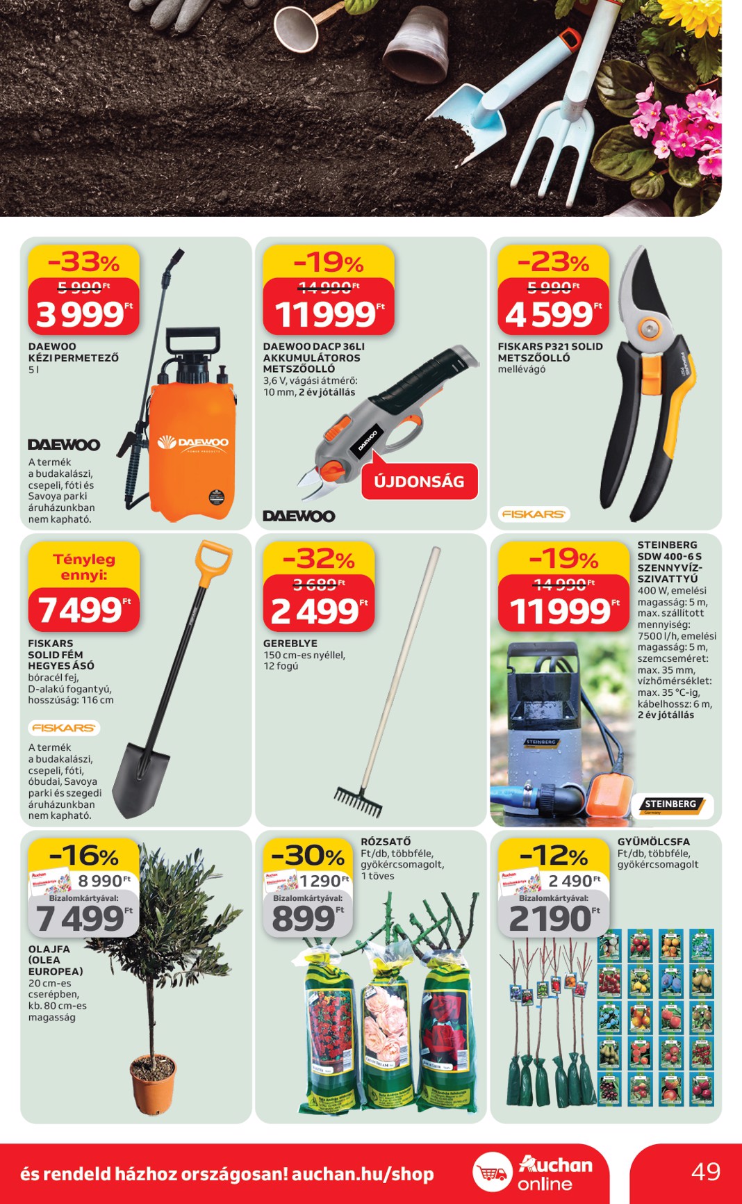 auchan - Auchan hipermarket akciós újság, érvényes 2026.02.19. - 2026.02.25. - page: 49