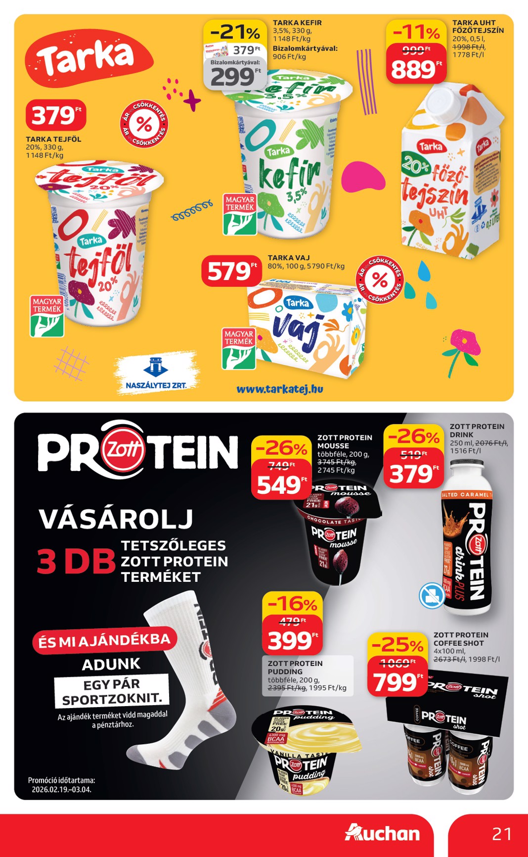 auchan - Auchan hipermarket akciós újság, érvényes 2026.02.19. - 2026.02.25. - page: 21