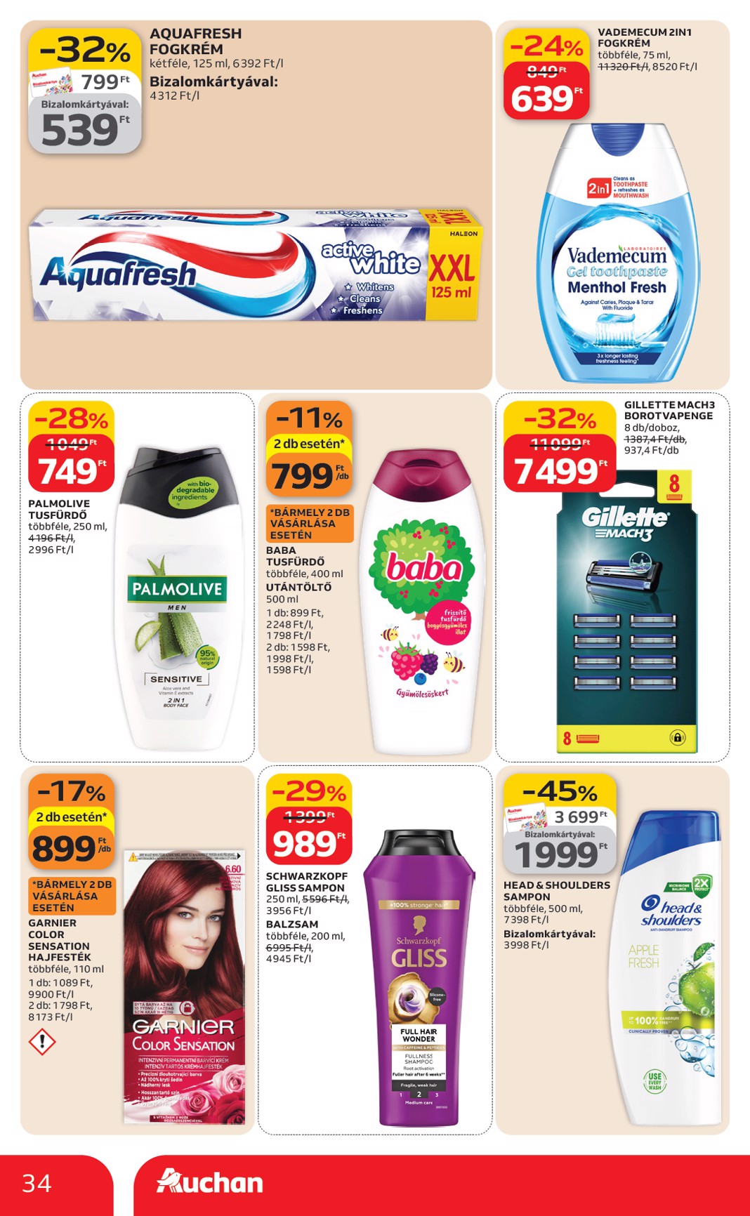 auchan - Auchan hipermarket akciós újság, érvényes 2026.02.19. - 2026.02.25. - page: 34