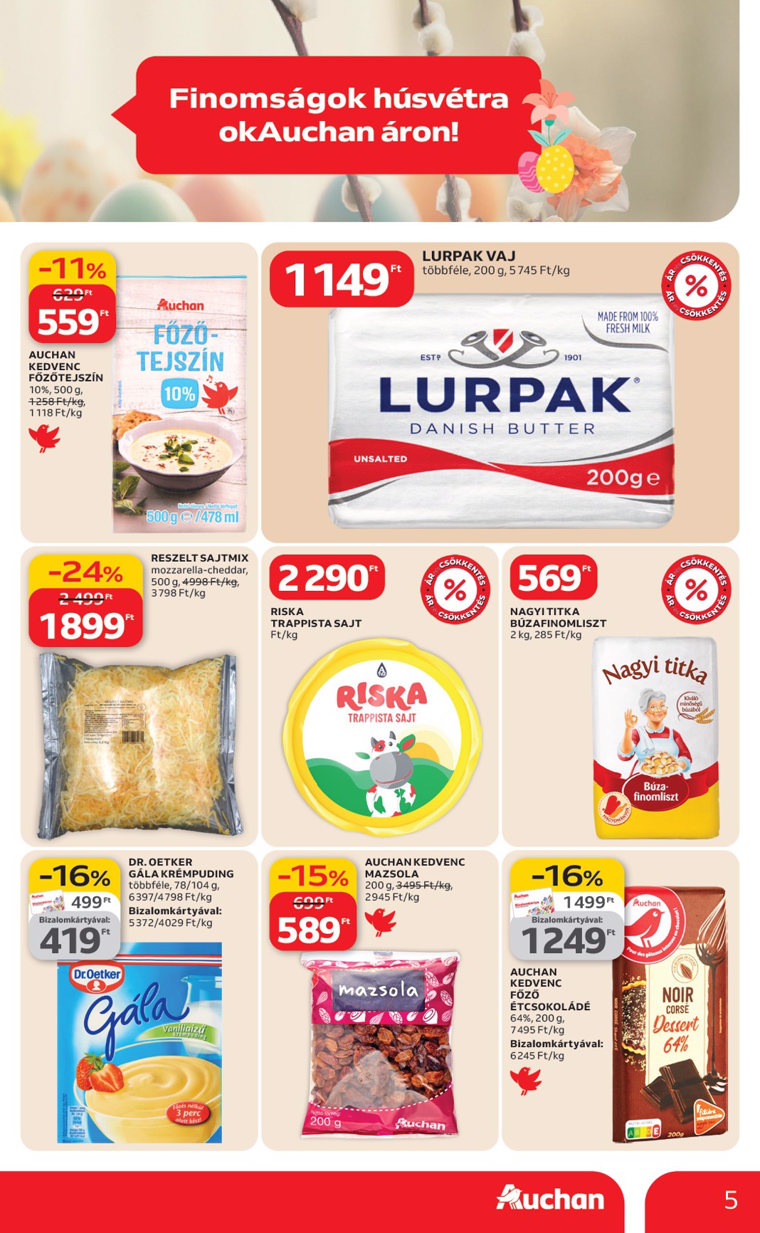 auchan - Auchan hipermarket akciós újság, érvényes 2026.02.19. - 2026.02.25. - page: 5
