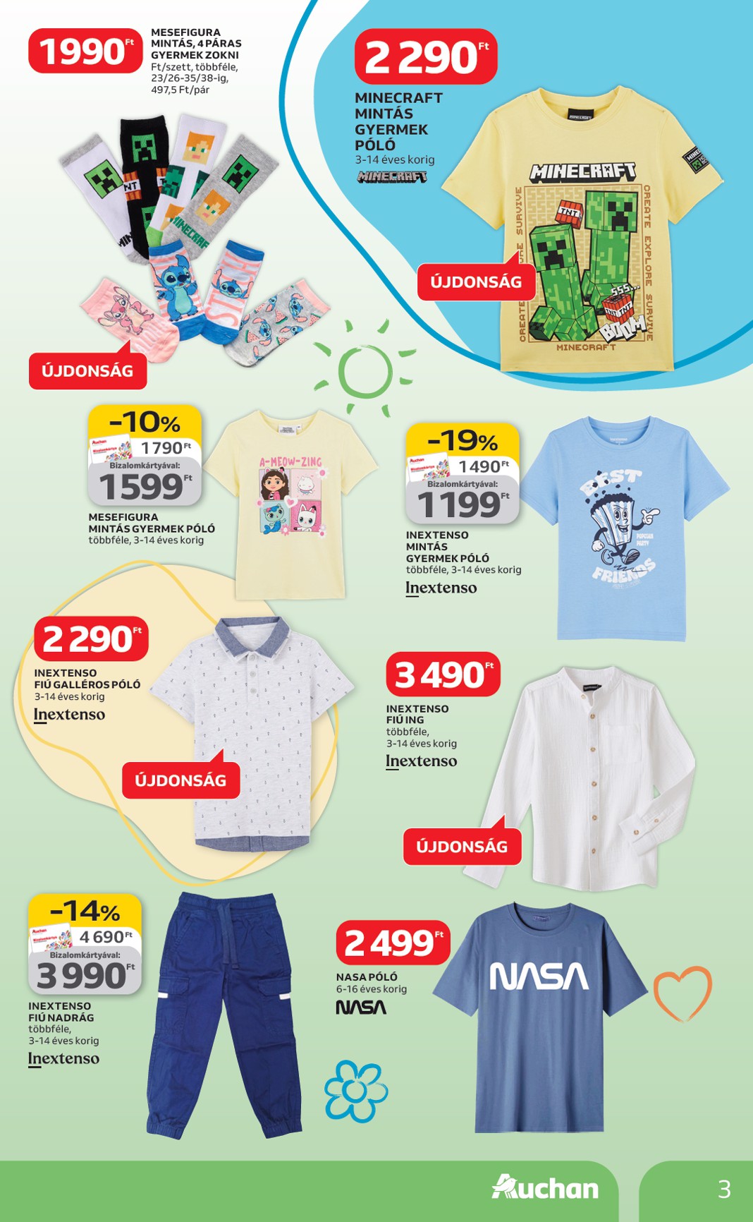 auchan - Auchan Hipermarket - Tavaszi textil ajánlataink akciós újság, érvényes 2026.03.05. - 2026.04.01. - page: 3