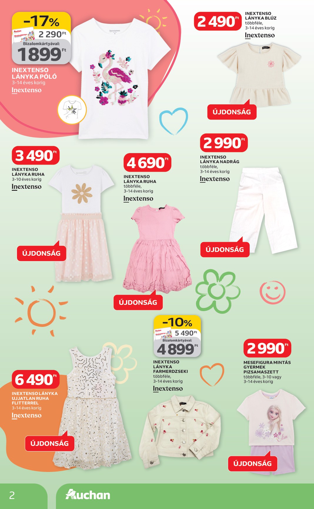 auchan - Auchan Hipermarket - Tavaszi textil ajánlataink akciós újság, érvényes 2026.03.05. - 2026.04.01. - page: 2