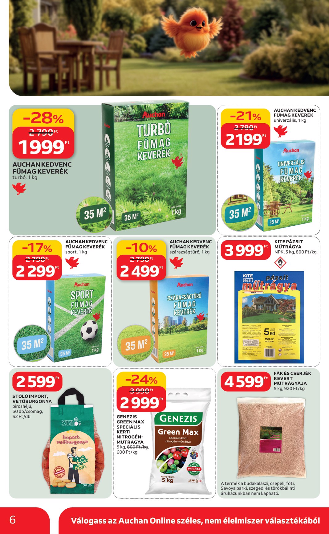 auchan - Auchan Hipermarket - Ki a szabadba akciós újság, érvényes 2026.03.05. - 2026.04.04. - page: 6