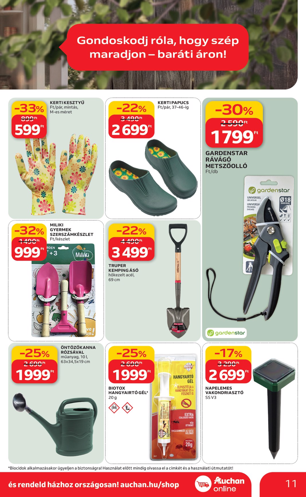 auchan - Auchan Hipermarket - Ki a szabadba akciós újság, érvényes 2026.03.05. - 2026.04.04. - page: 11