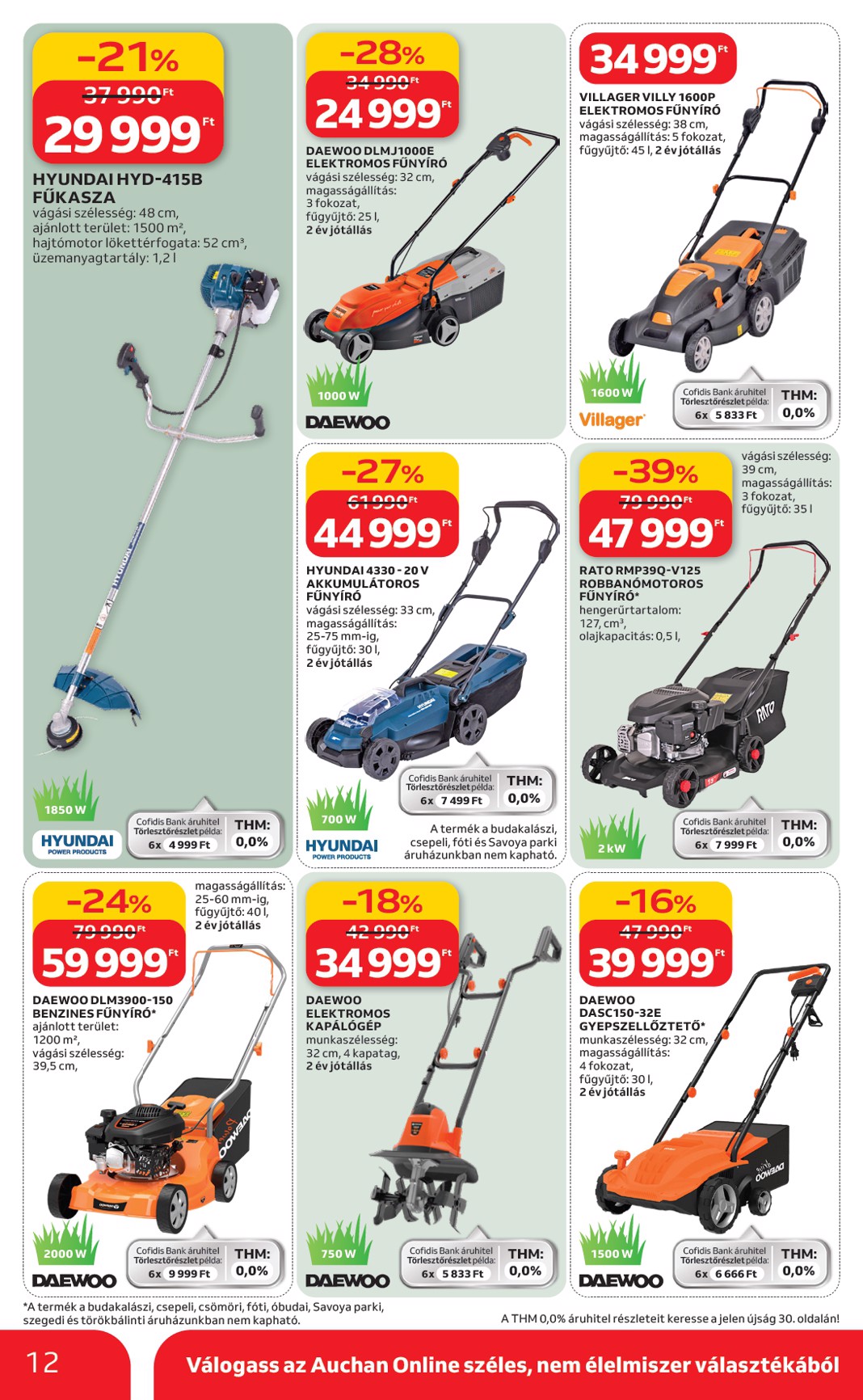 auchan - Auchan Hipermarket - Ki a szabadba akciós újság, érvényes 2026.03.05. - 2026.04.04. - page: 12