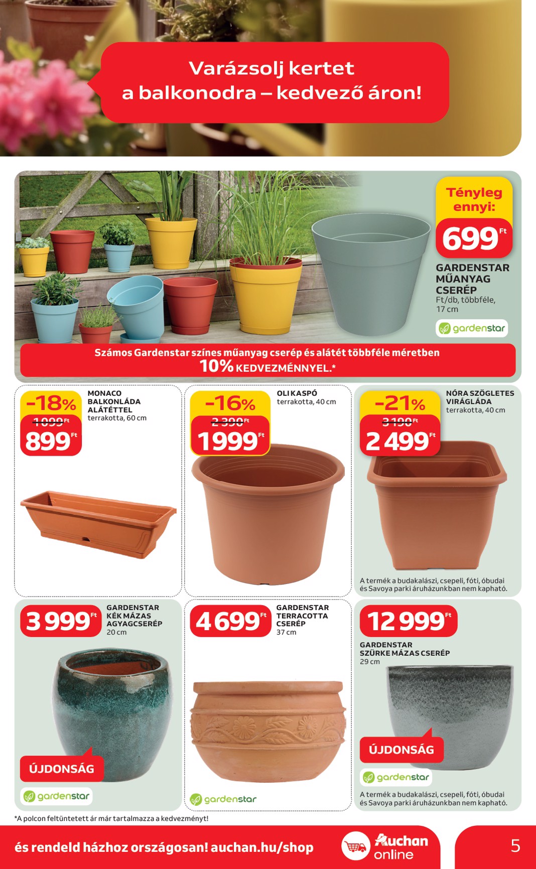 auchan - Auchan Hipermarket - Ki a szabadba akciós újság, érvényes 2026.03.05. - 2026.04.04. - page: 5