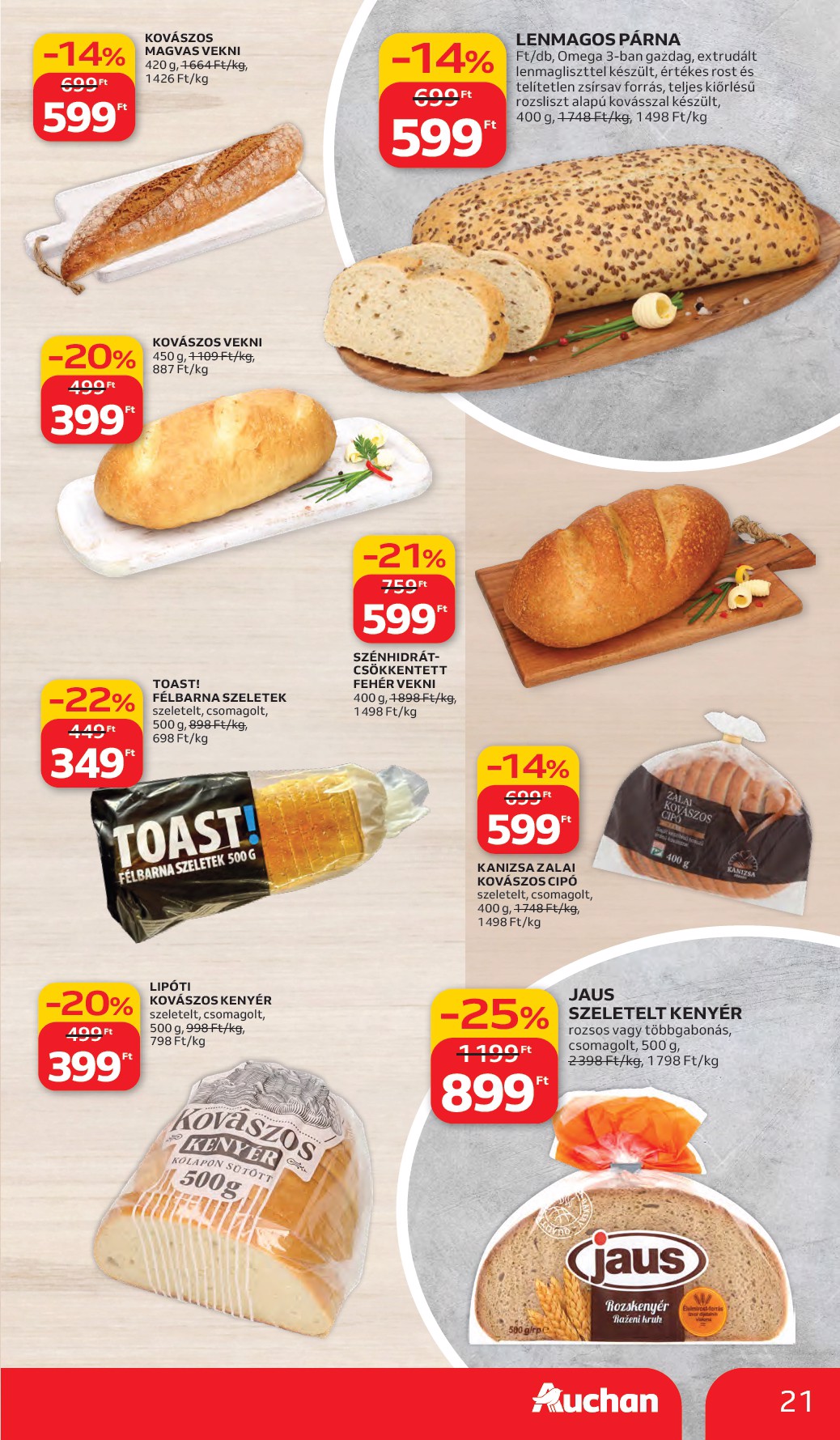 auchan - Auchan Hipermarket akciós újság, érvényes 2026.03.05. - 2026.03.11. - page: 21