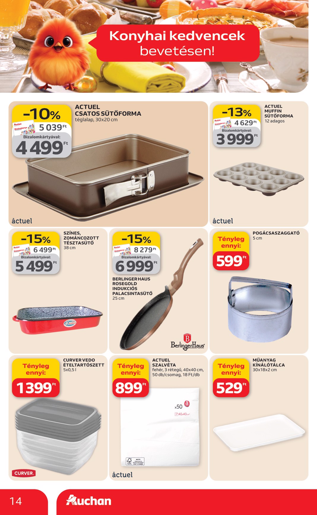 auchan - Auchan szupermarket akciós újság, érvényes 2026.03.12. - 2026.03.18. - page: 14