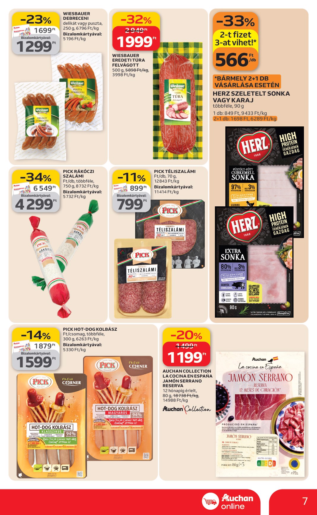 auchan - Auchan szupermarket akciós újság, érvényes 2026.03.12. - 2026.03.18. - page: 7