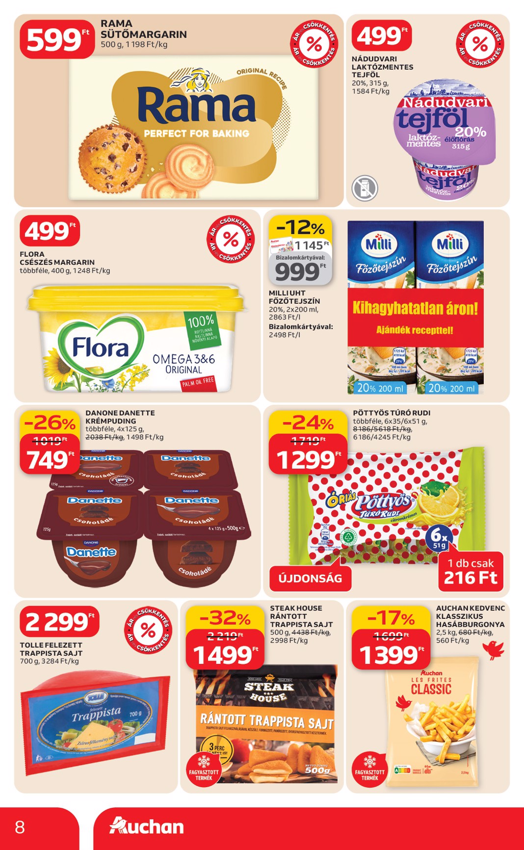 auchan - Auchan szupermarket akciós újság, érvényes 2026.03.12. - 2026.03.18. - page: 8