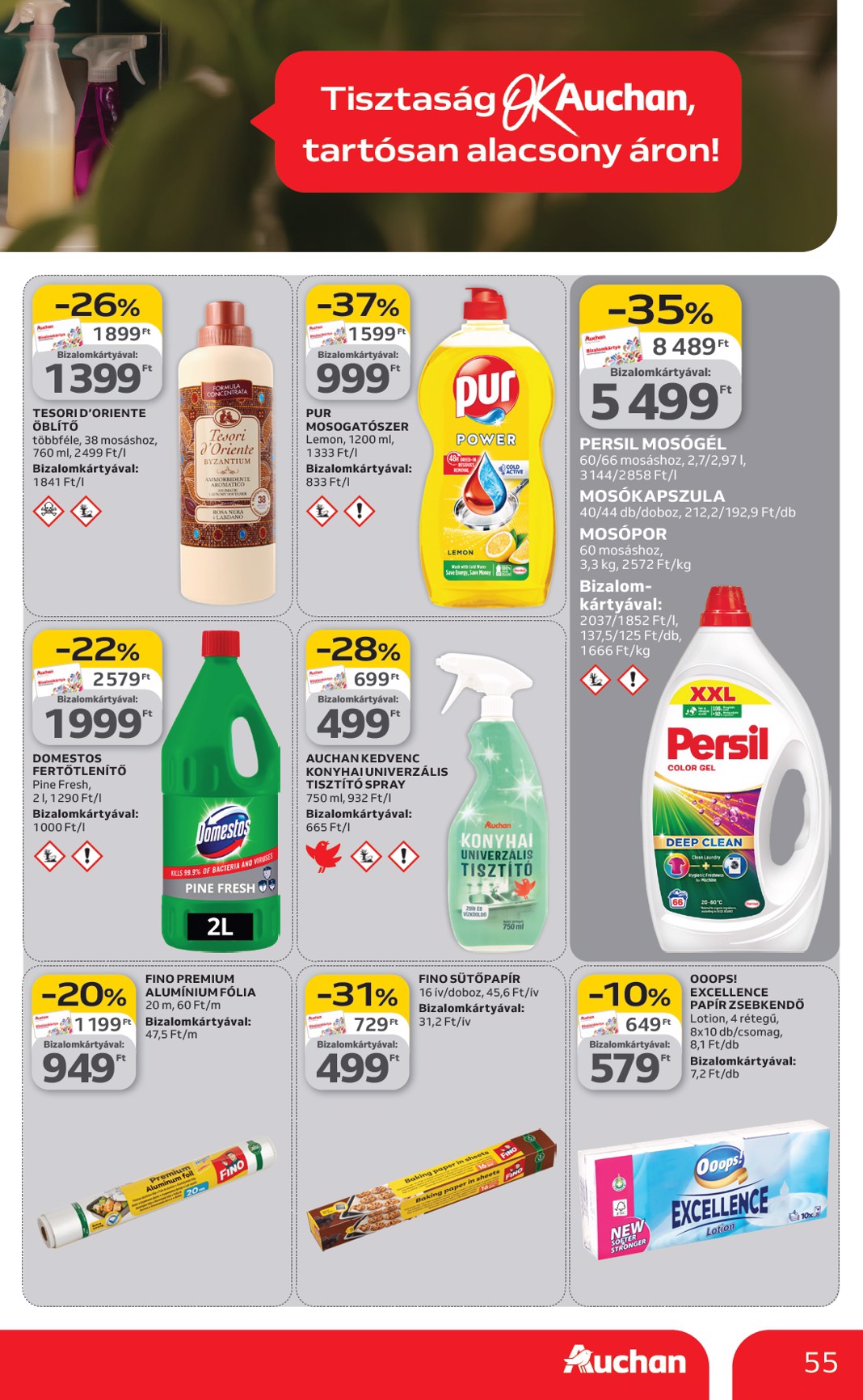 auchan - Auchan Hipermarket akciós újság, érvényes 2026.03.12. - 2026.03.18. - page: 55