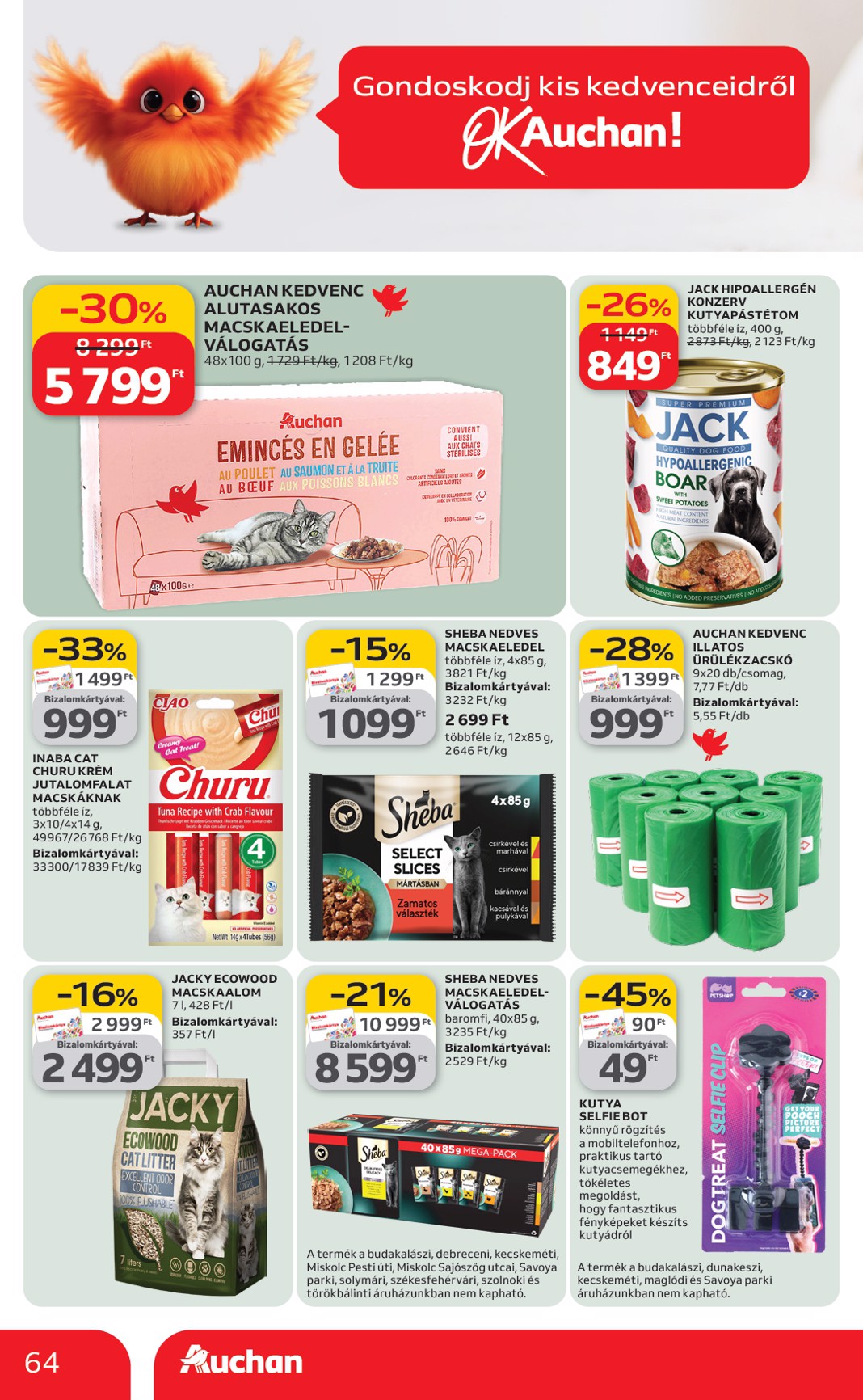 auchan - Auchan Hipermarket akciós újság, érvényes 2026.03.12. - 2026.03.18. - page: 64