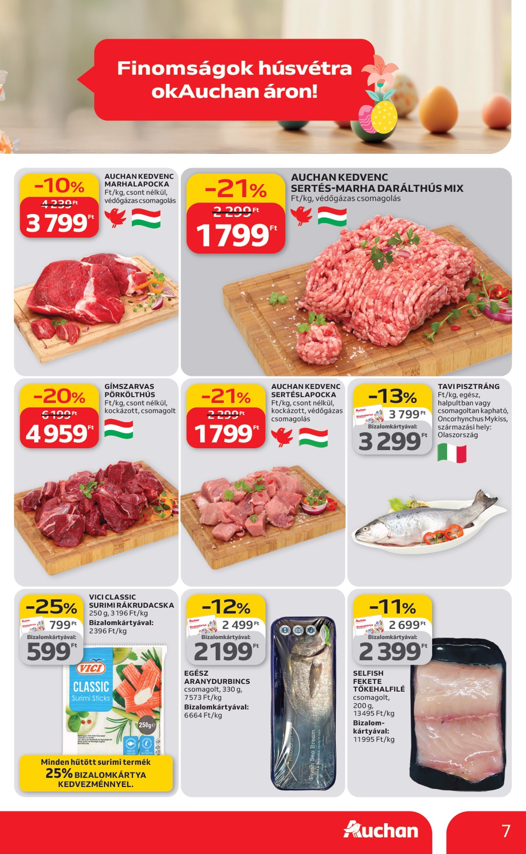 auchan - Auchan Hipermarket akciós újság, érvényes 2026.03.12. - 2026.03.18. - page: 7