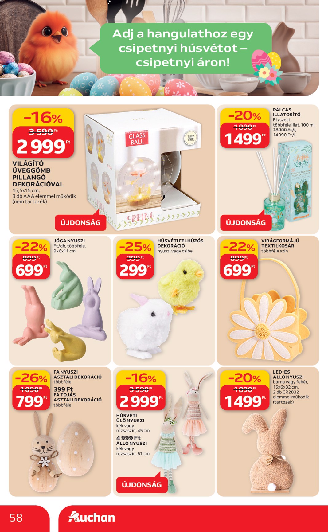 auchan - Auchan Hipermarket akciós újság, érvényes 2026.03.12. - 2026.03.18. - page: 58