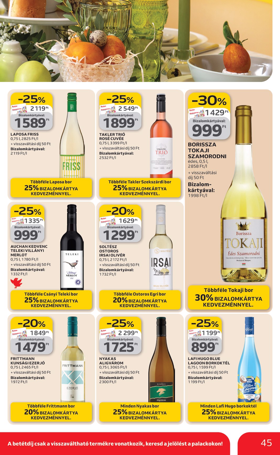 auchan - Auchan Hipermarket akciós újság, érvényes 2026.03.12. - 2026.03.18. - page: 45