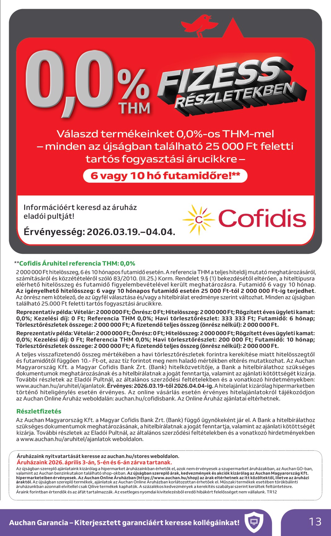 auchan - Auchan Hipermarket - Húsvéti elektronikai ajánlataink akciós újság, érvényes 2026.03.19. - 2026.04.04. - page: 13