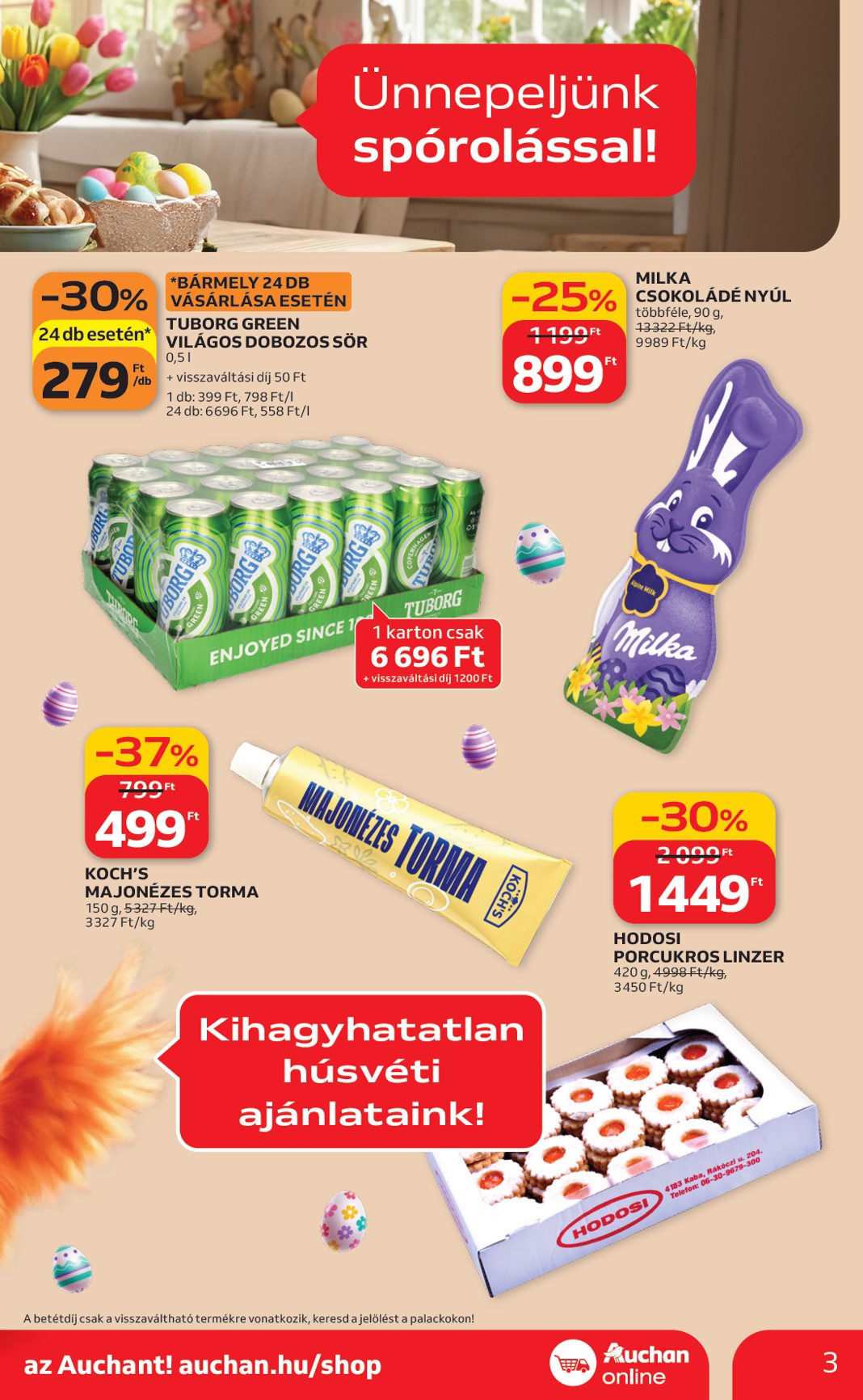 auchan - Auchan szupermarket akciós újság, érvényes 2026.03.19. - 2026.03.25. - page: 3