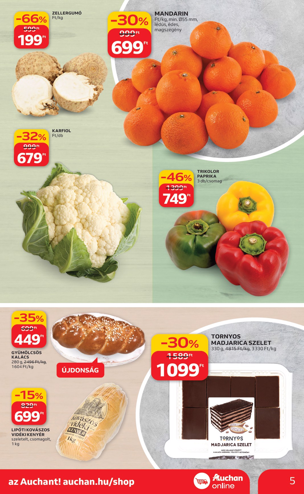 auchan - Auchan szupermarket akciós újság, érvényes 2026.03.19. - 2026.03.25. - page: 5