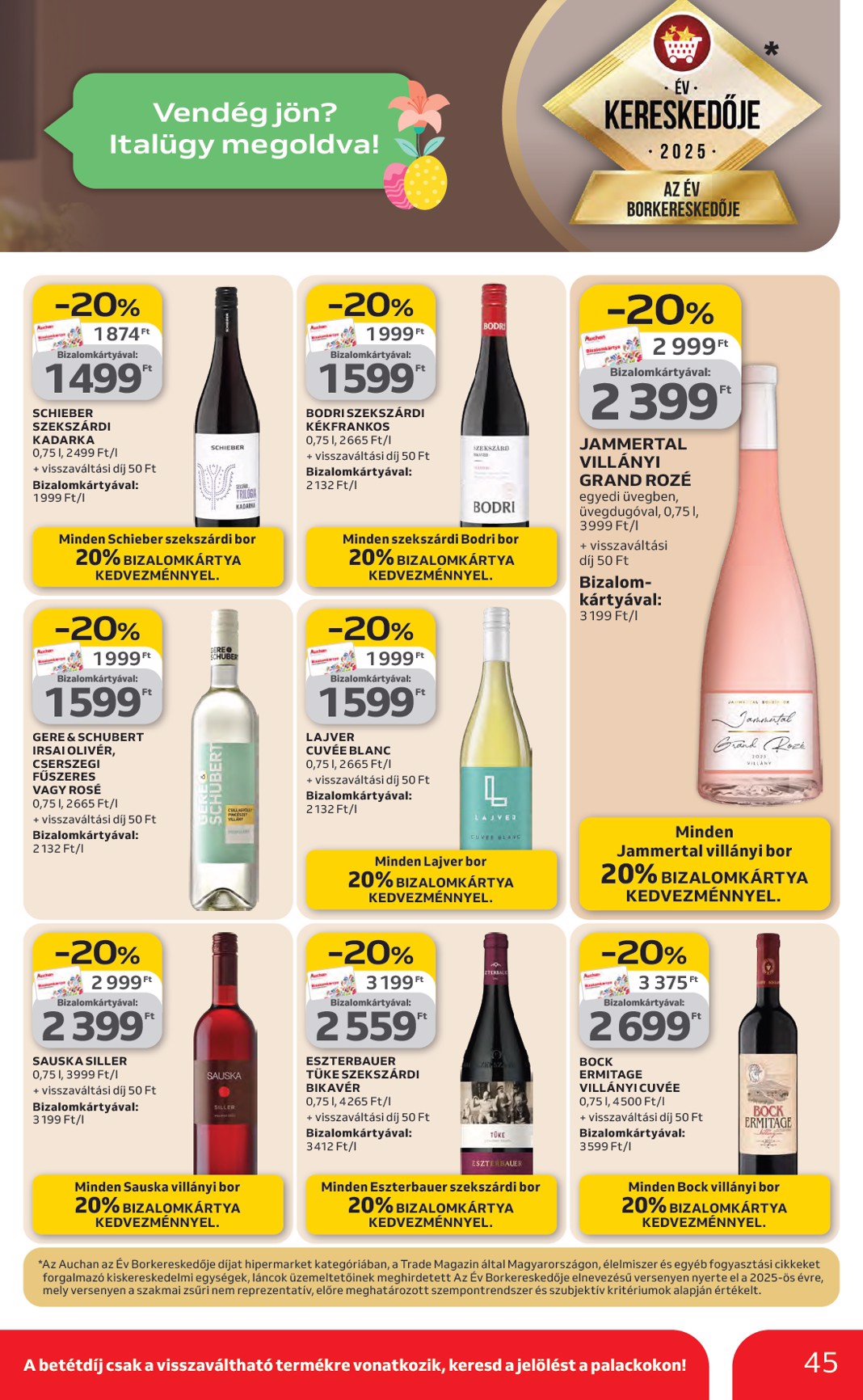 auchan - Auchan Hipermarket akciós újság, érvényes 2026.03.19. - 2026.03.25. - page: 45