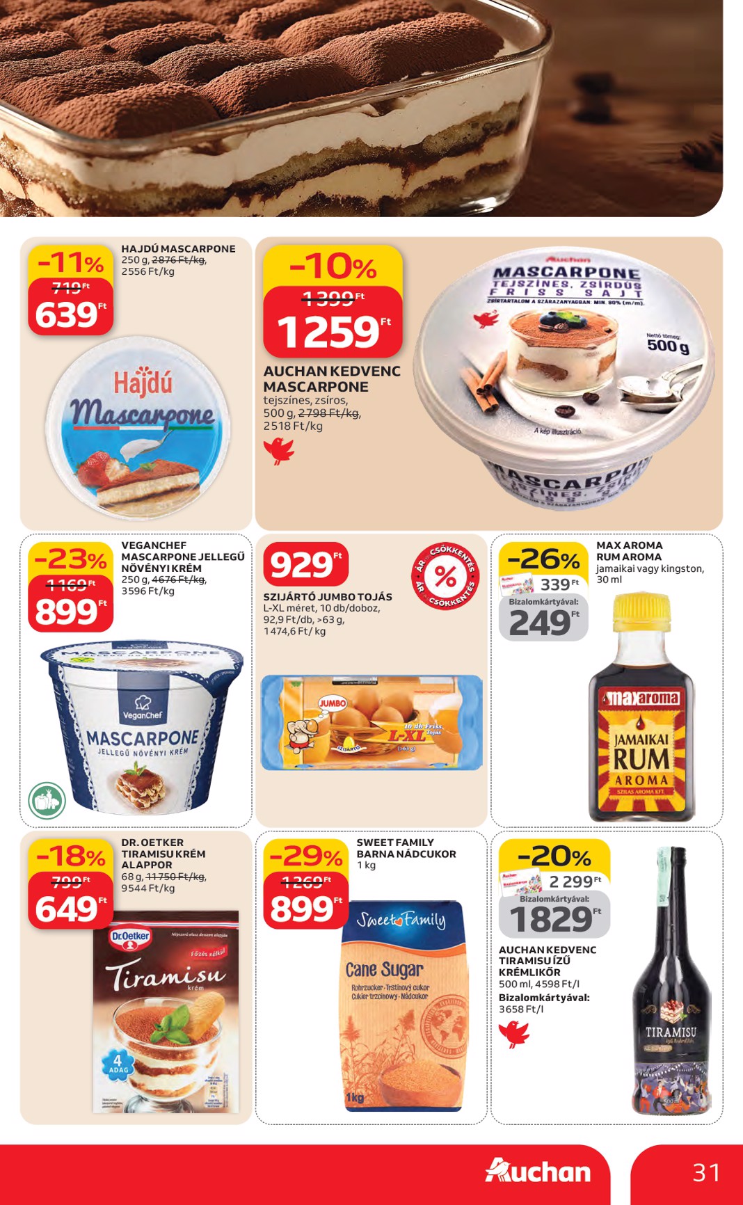auchan - Auchan Hipermarket akciós újság, érvényes 2026.03.19. - 2026.03.25. - page: 31